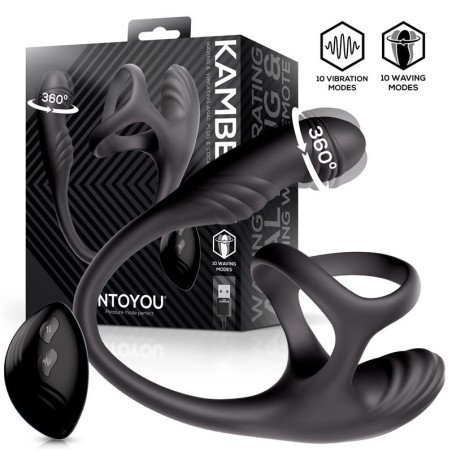 Kamber Plug Anal Vibracion y Waving 360º y Estimulador Testiculos